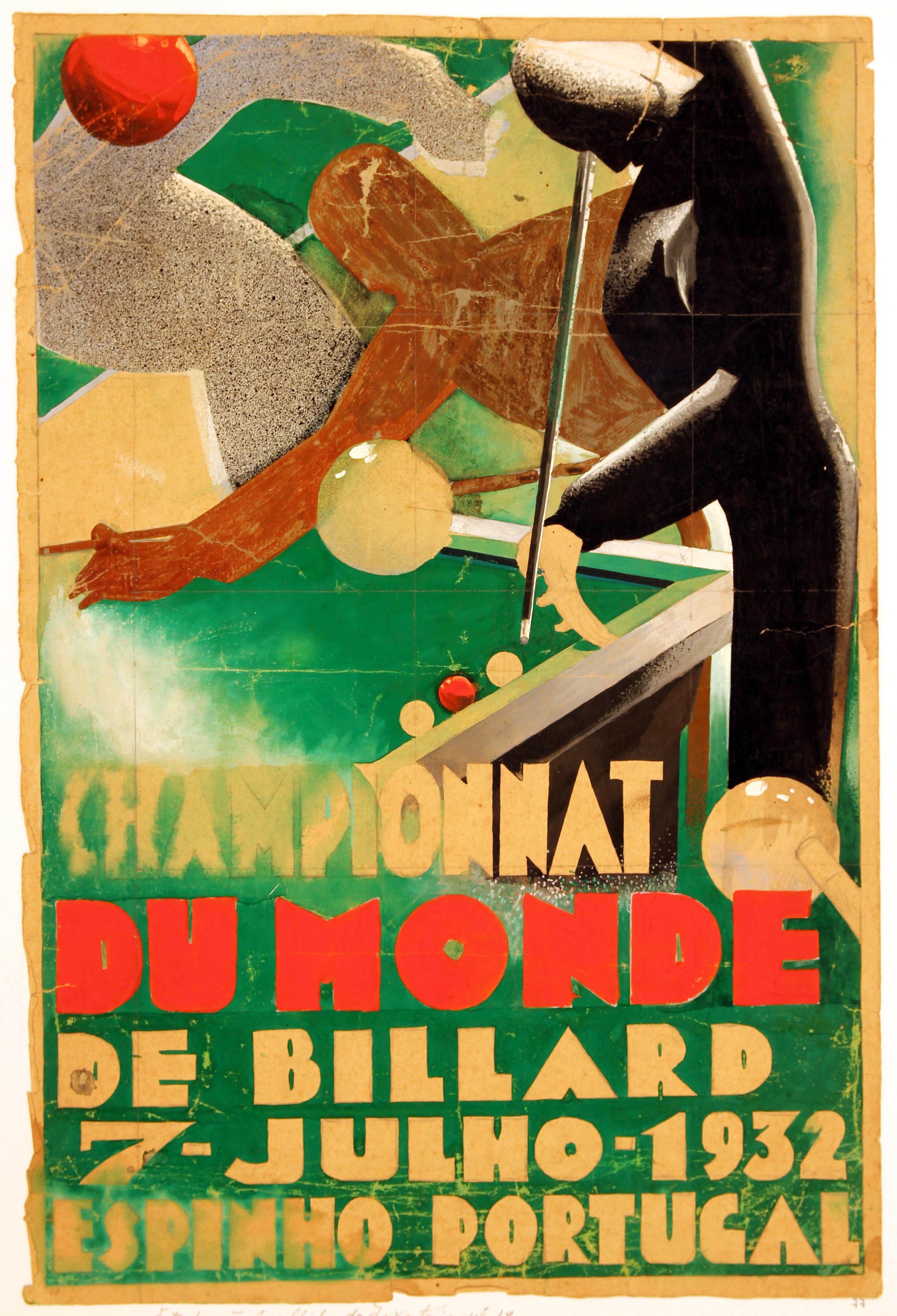 Championnat du Monde de Billard : 7 Julho 1932 : Espinho : Portugal