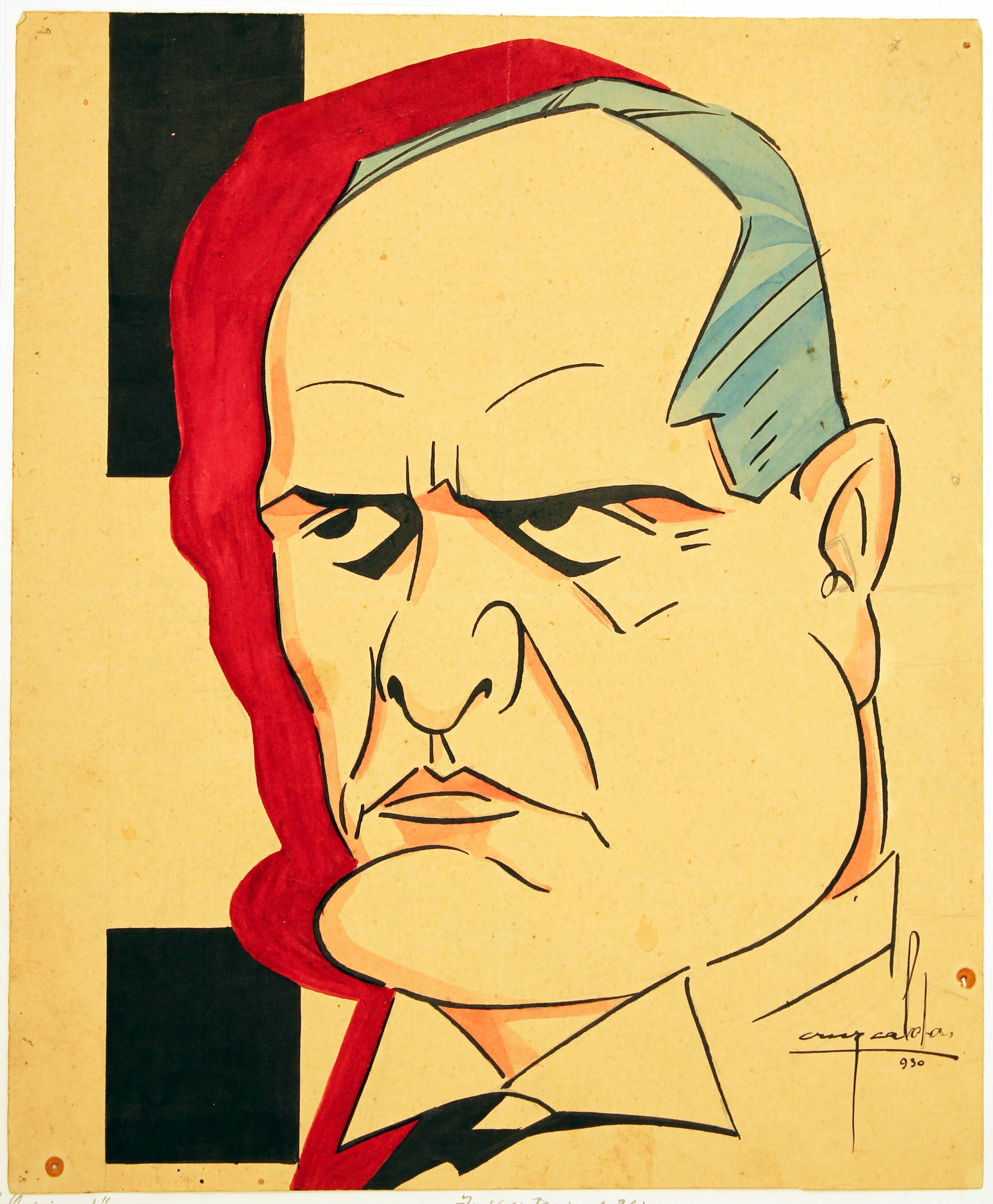 [Caricaturas individuais : Benito Mussolini]