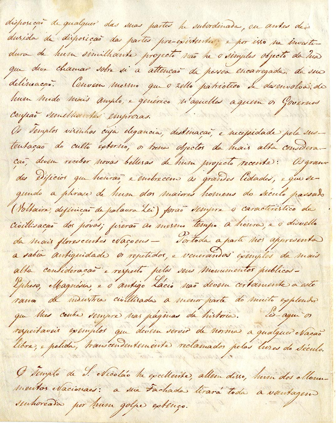 [Parecer de Joaquim da Costa Lima Sampaio sobre a abertura da Rua Ferreira Borges]