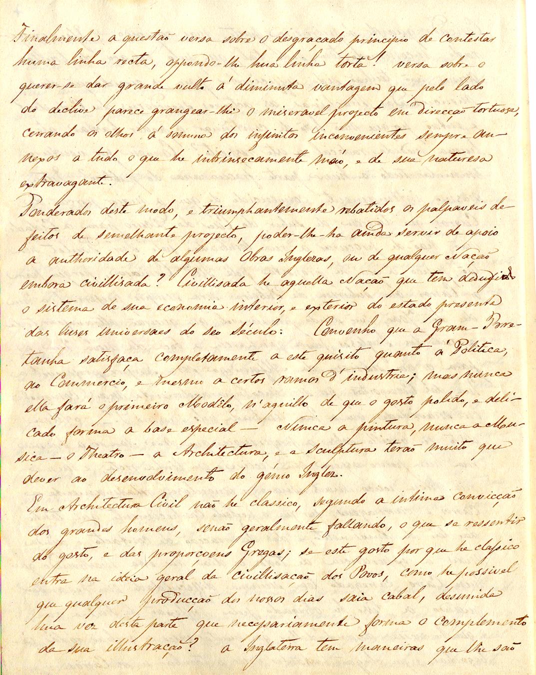 [Parecer de Joaquim da Costa Lima Sampaio sobre a abertura da Rua Ferreira Borges]