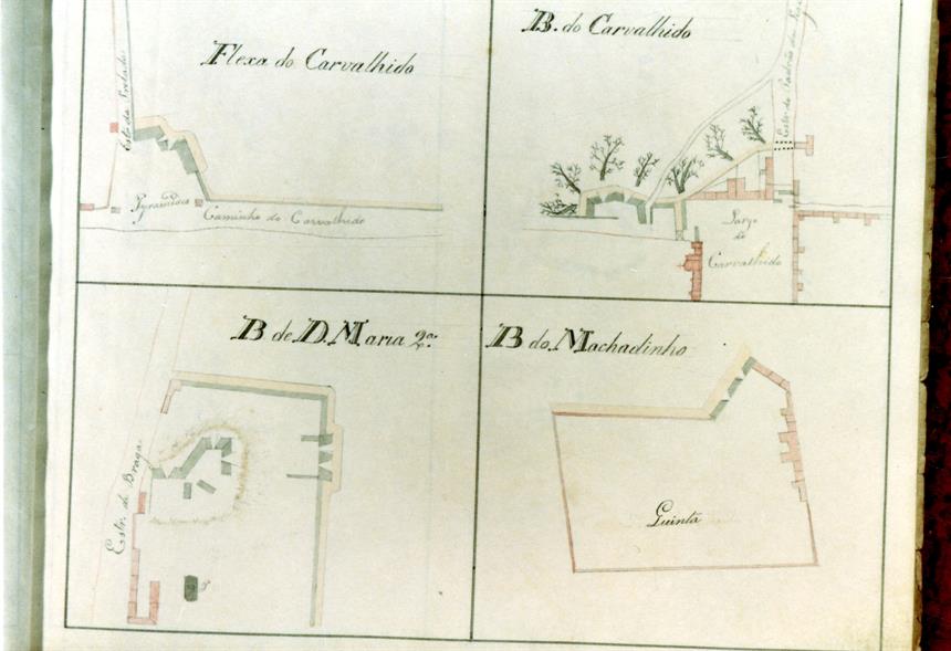las das fortificações do exército libertador : baterias do Carvalhido, D. Maria II e Machadinho
