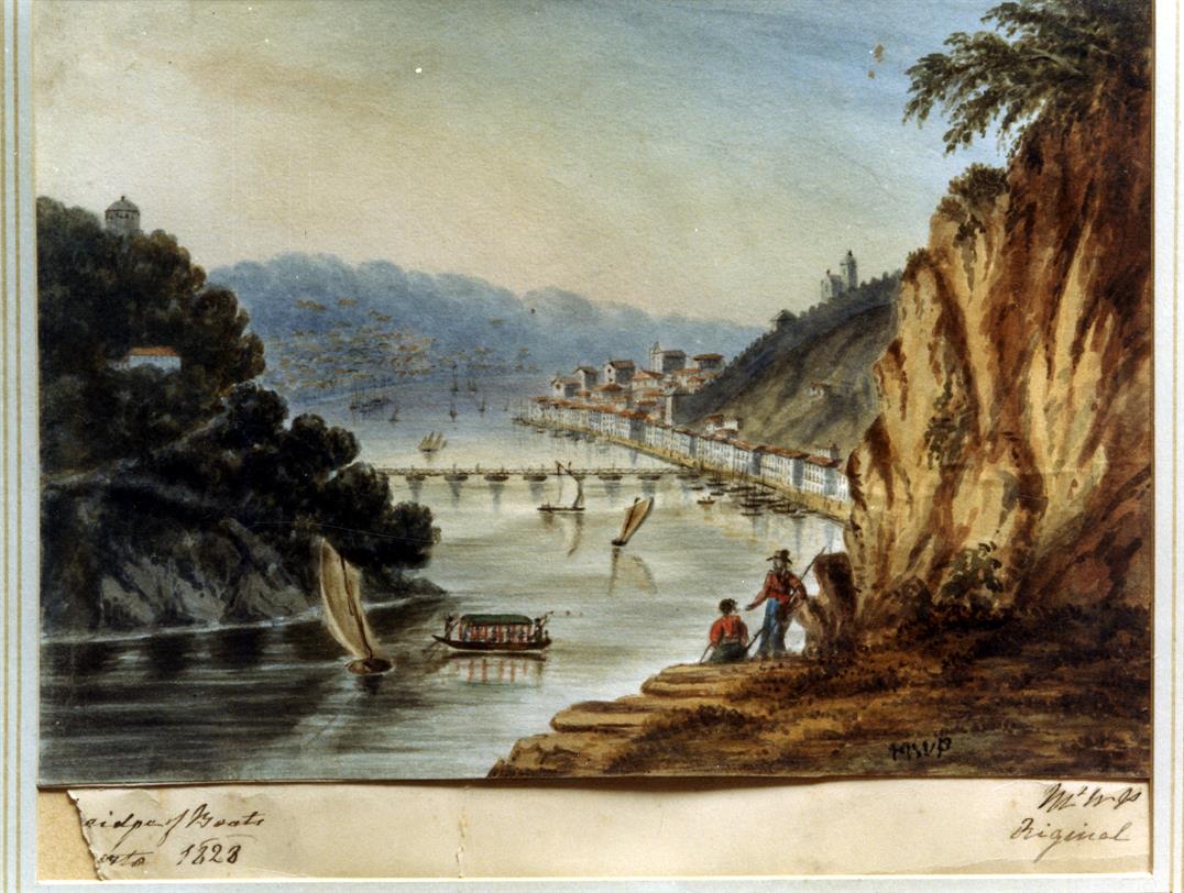 Exposição os Ingleses e o Porto : Brigde of Boats, 1828