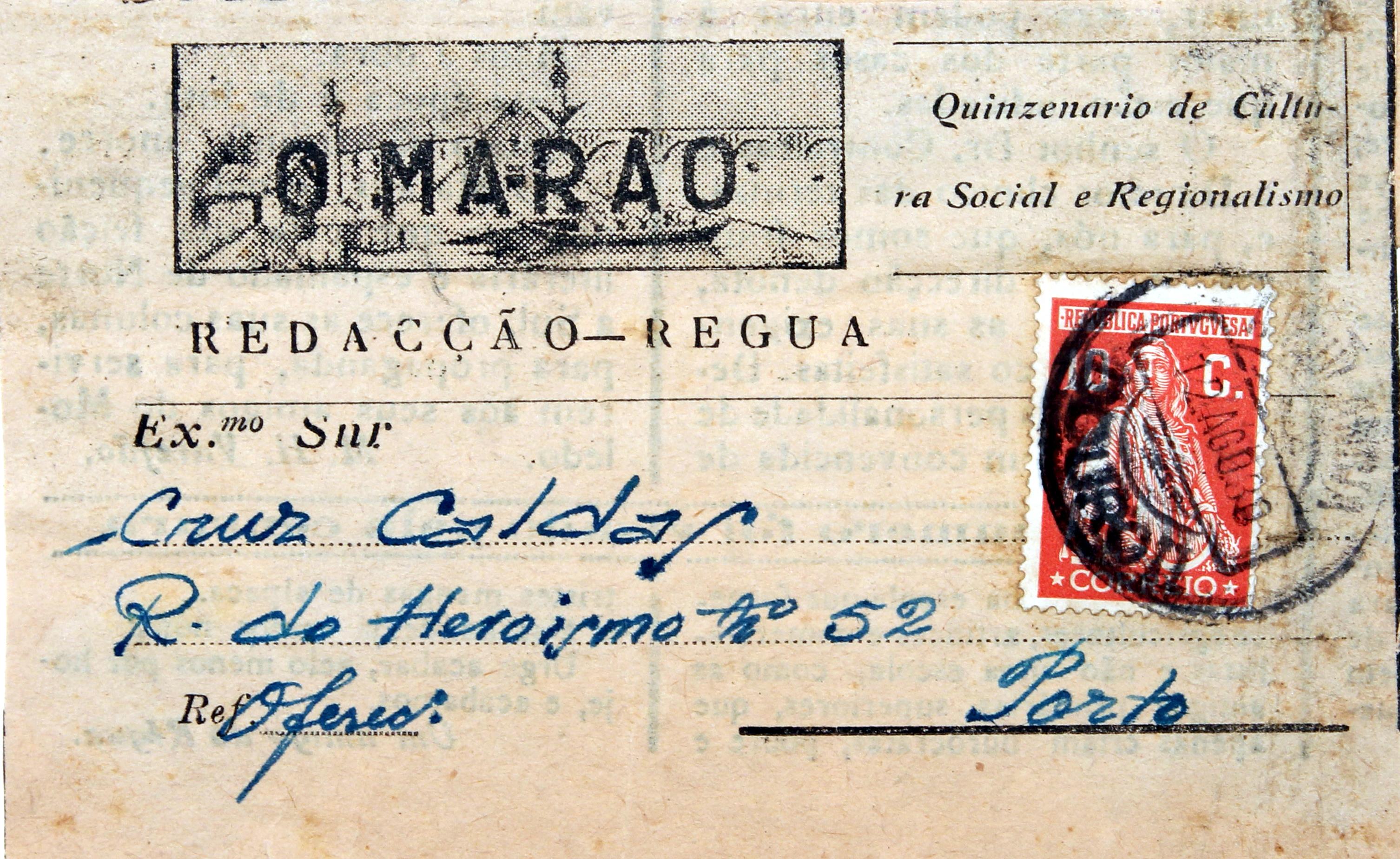 Cruz Caldas (2) : 1928-1946 : «O Marão» : Cruz Caldas por Simões Moniz