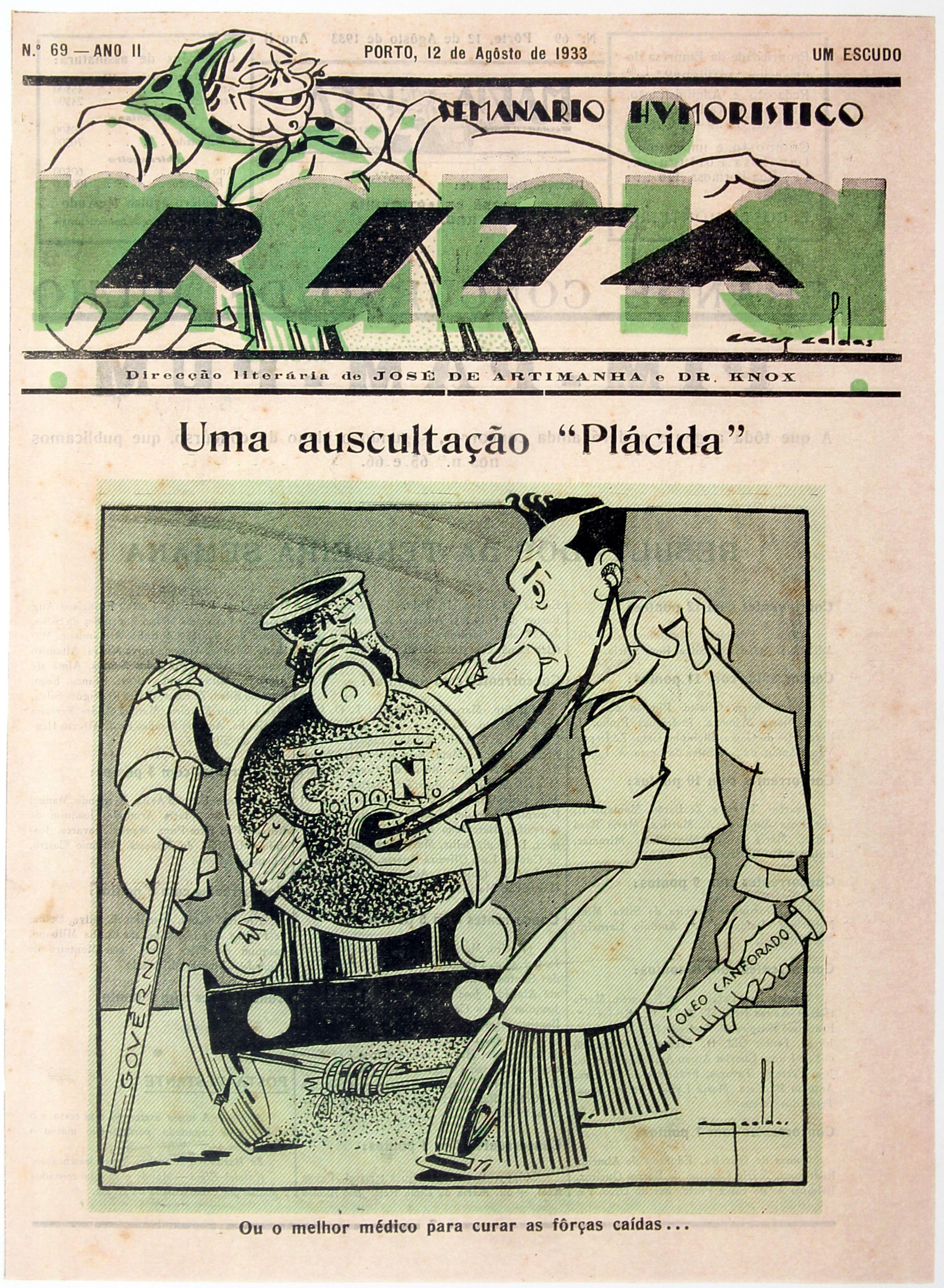 Cruz Caldas (2) : 1928-1946 : «Maria Rita» : [António de Oliveira Salazar] : uma auscultação "plácida" : capa