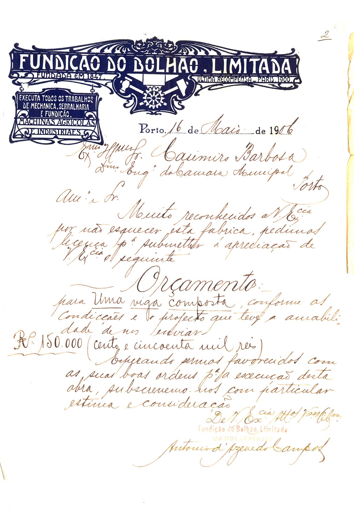 Documentação sobre fornecimento de viga composta