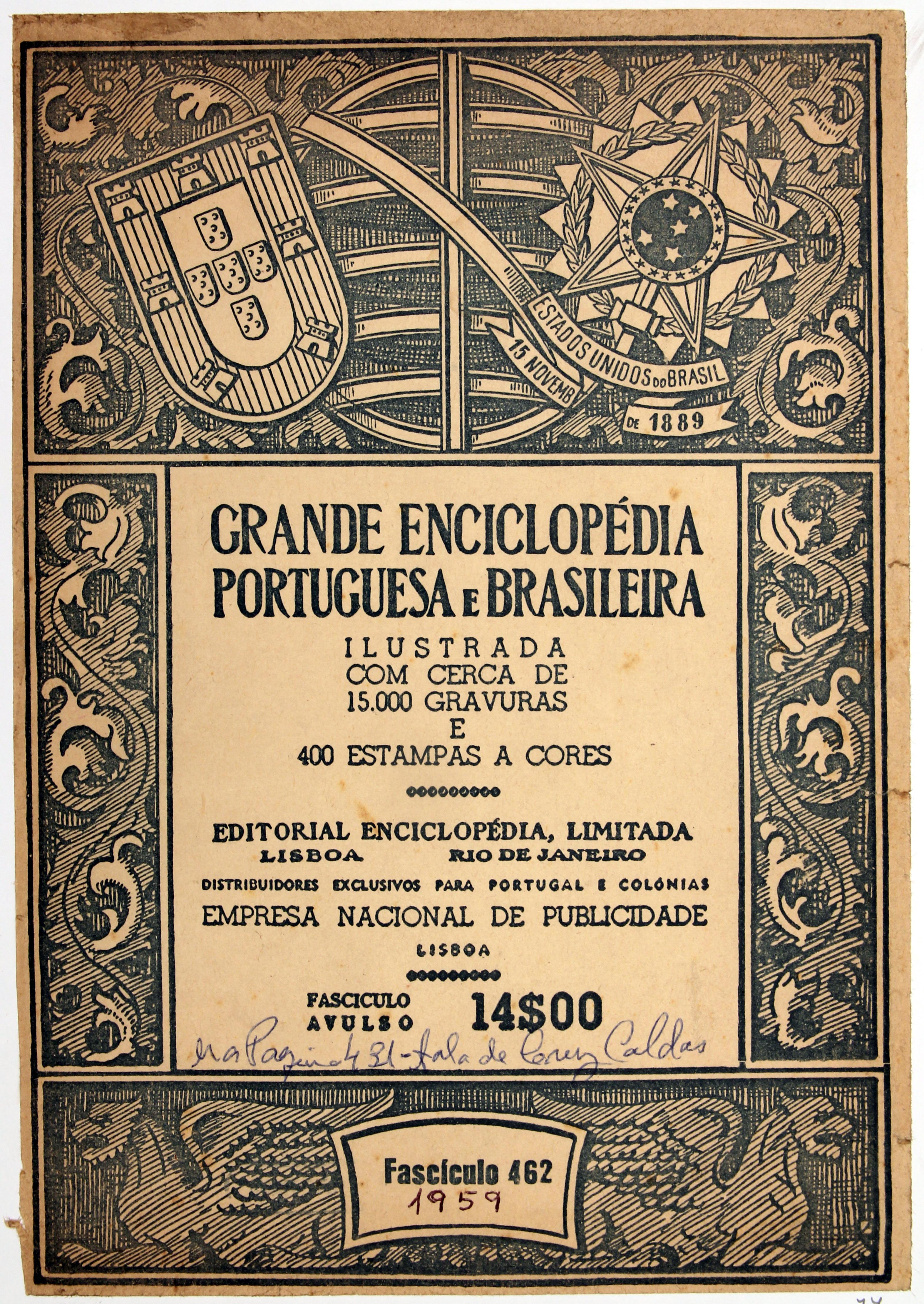 Cruz Caldas (3) : 1946-1965 : Grande Enciclopédia Portuguesa e brasileira : Cruz Caldas (António)