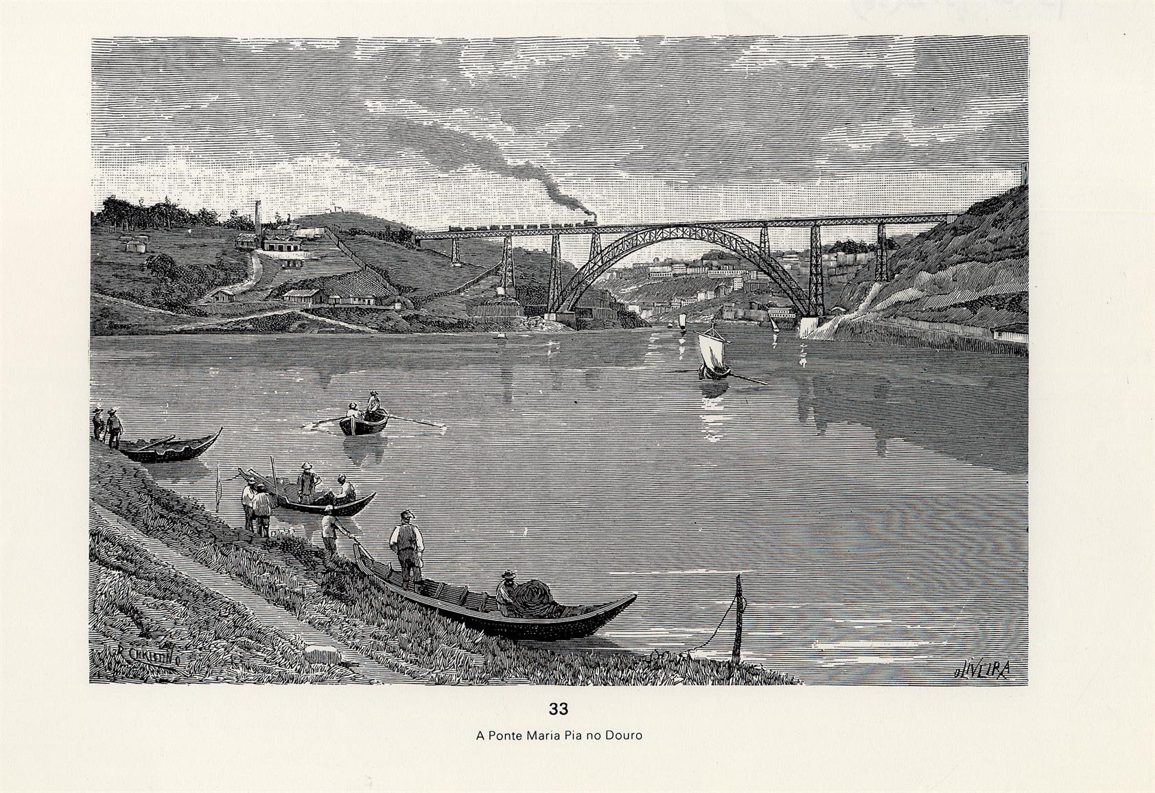 A ponte Maria Pia no Douro