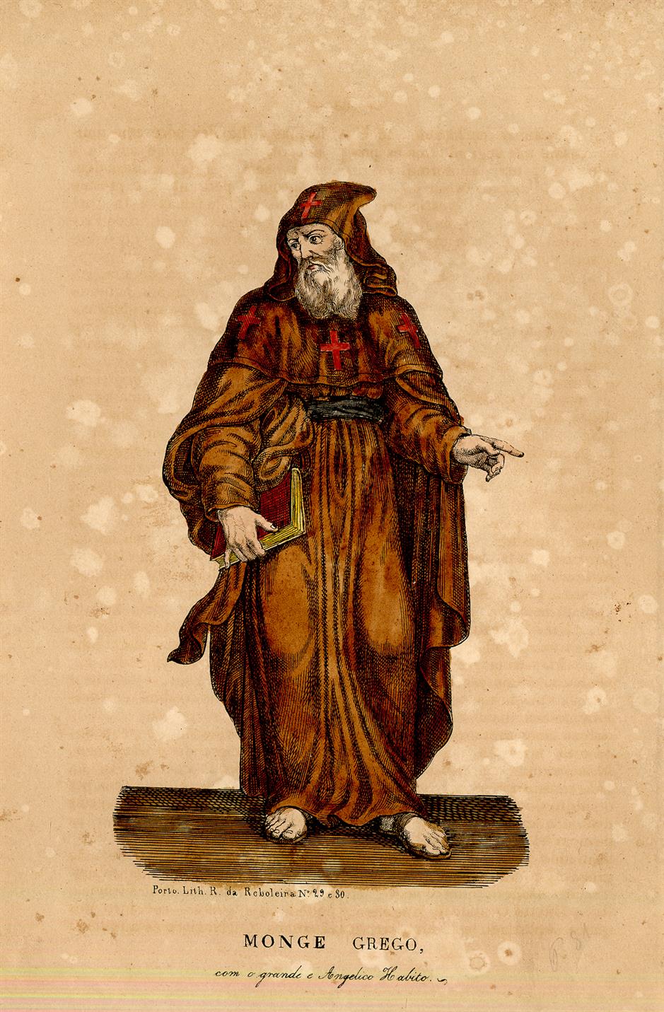 Monge grego, com o grande e angélico hábito
