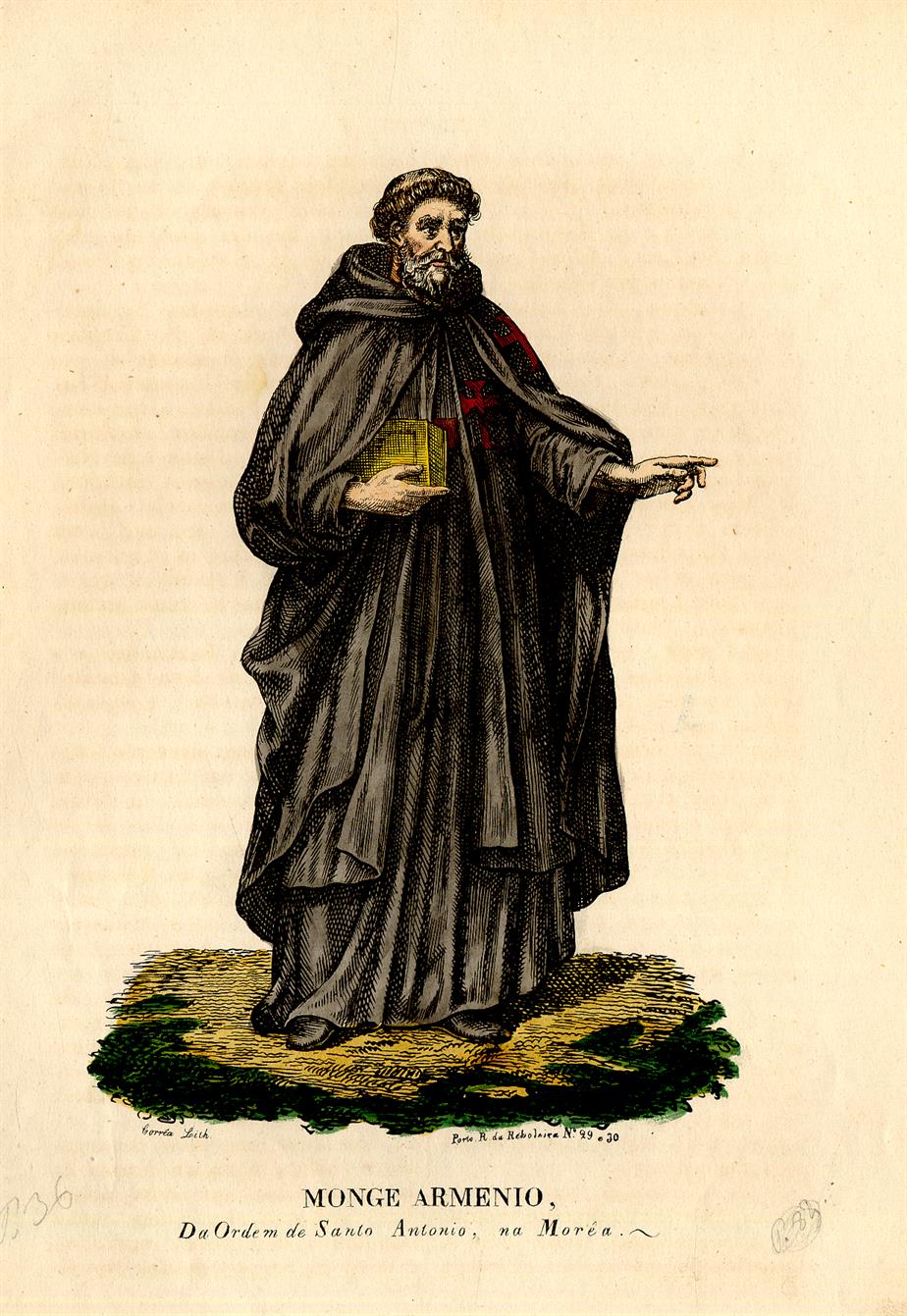 Monge arménio, da Ordem de Santo António, na Moreia