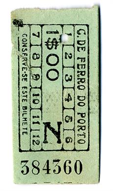 [Bilhetes da] Companhia Carris de Ferro do Porto