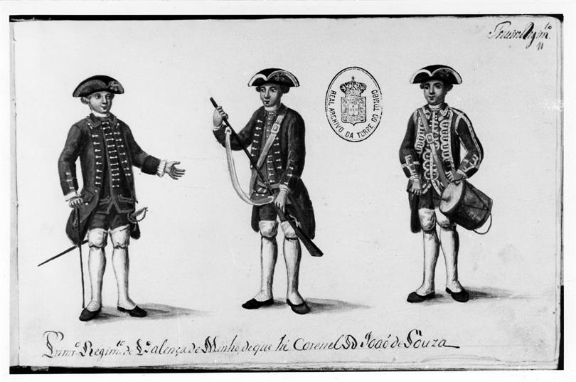 Exposição Histórico-Militar : Fuzileiros do 1º. Regimento de infantaria de Valença : 1762