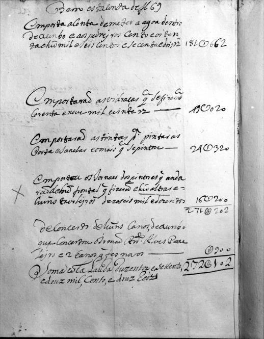 Recolhimento de Órfãs de Nossa Senhora da Esperança : livro de despesas das obras do recolhimento (...) 1728 a 1732