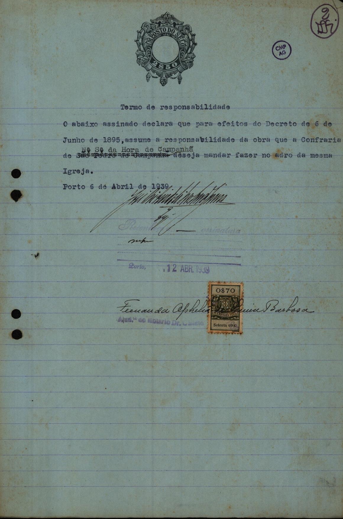 Termo de responsabilidade