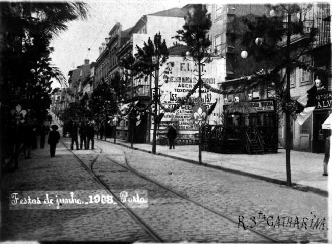 Festas de Junho de 1908 : Rua Santa Catarina
