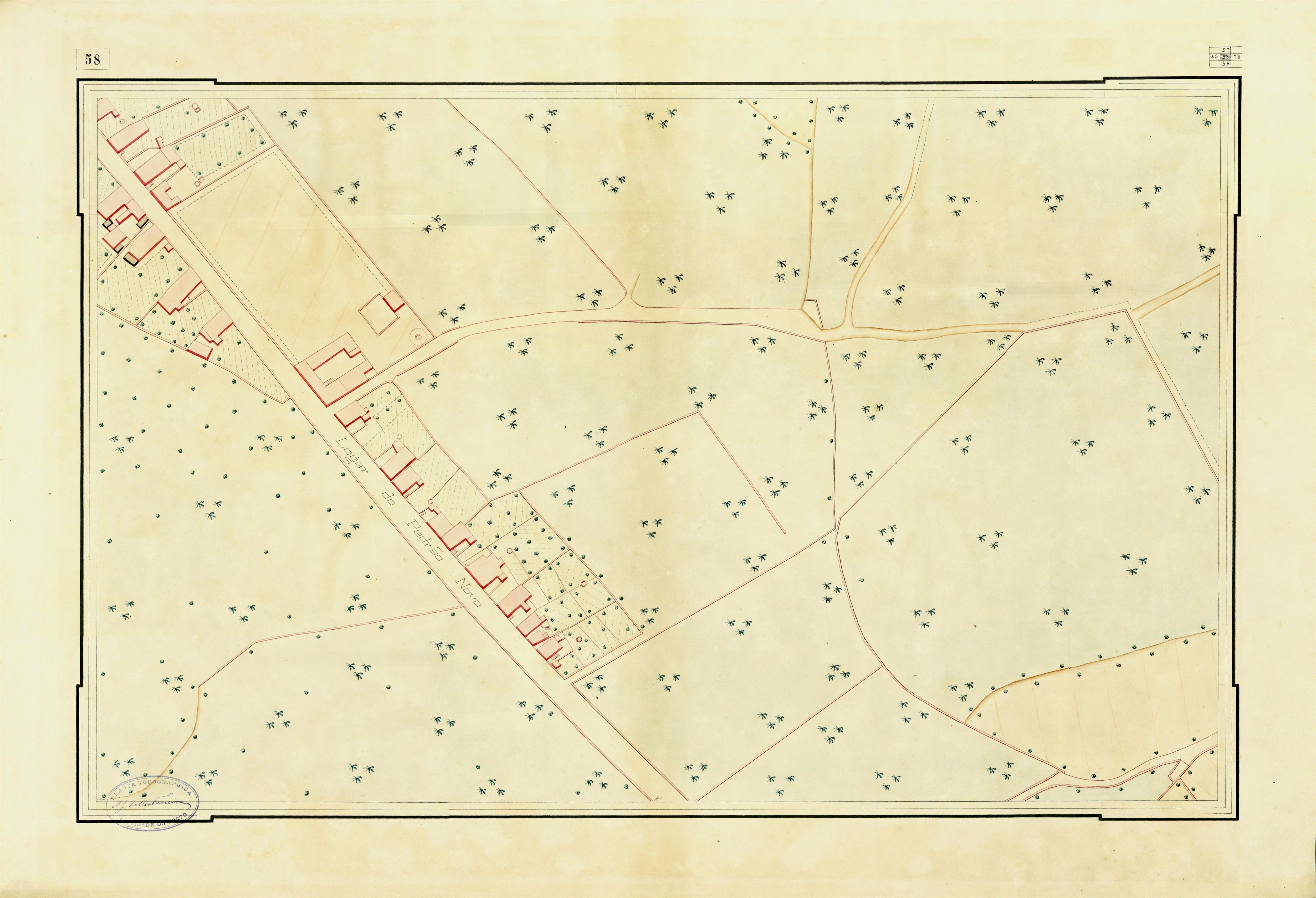 Planta topográfica da cidade do Porto : [quadrícula 58]