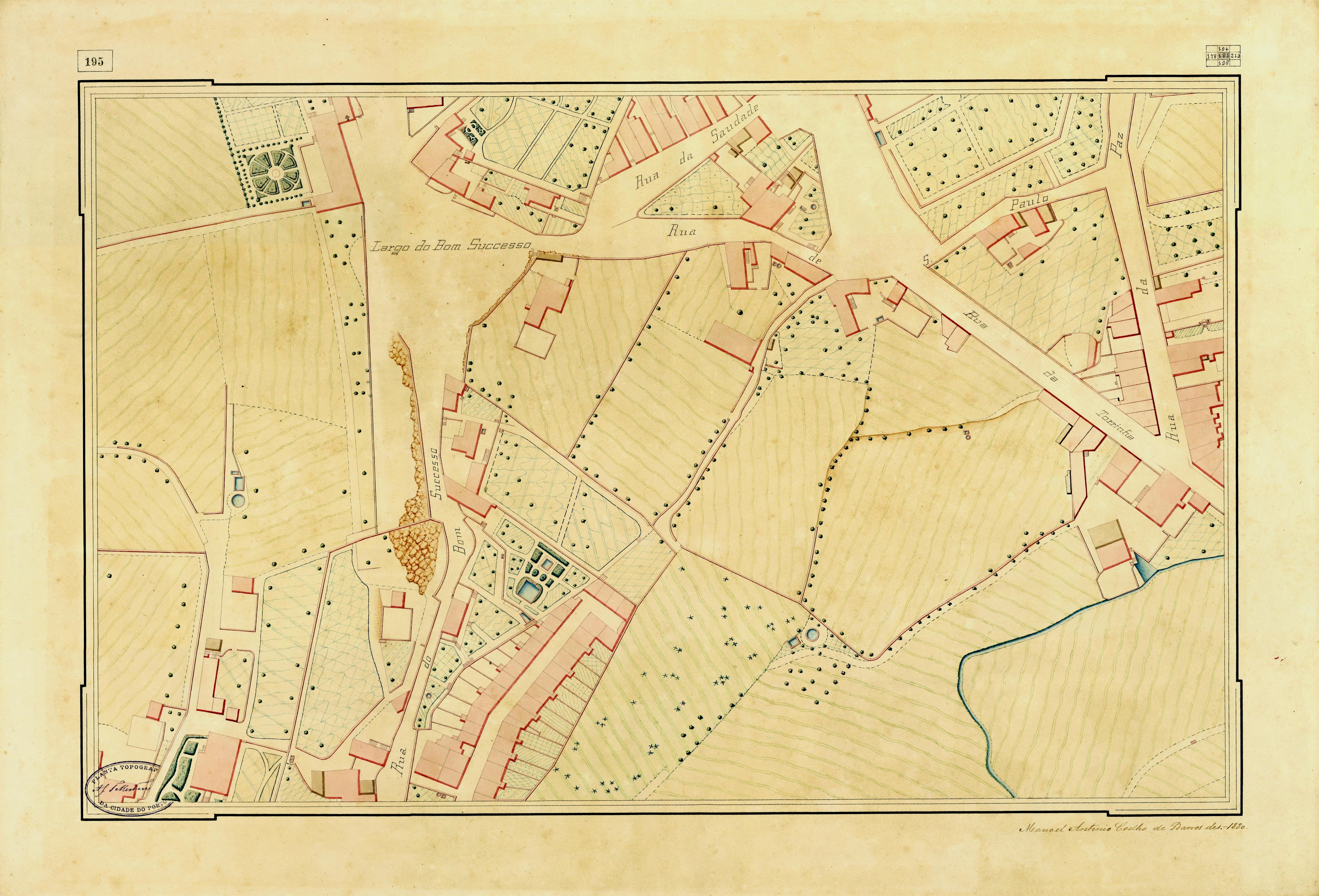 Planta topográfica da cidade do Porto : [quadrícula 195]