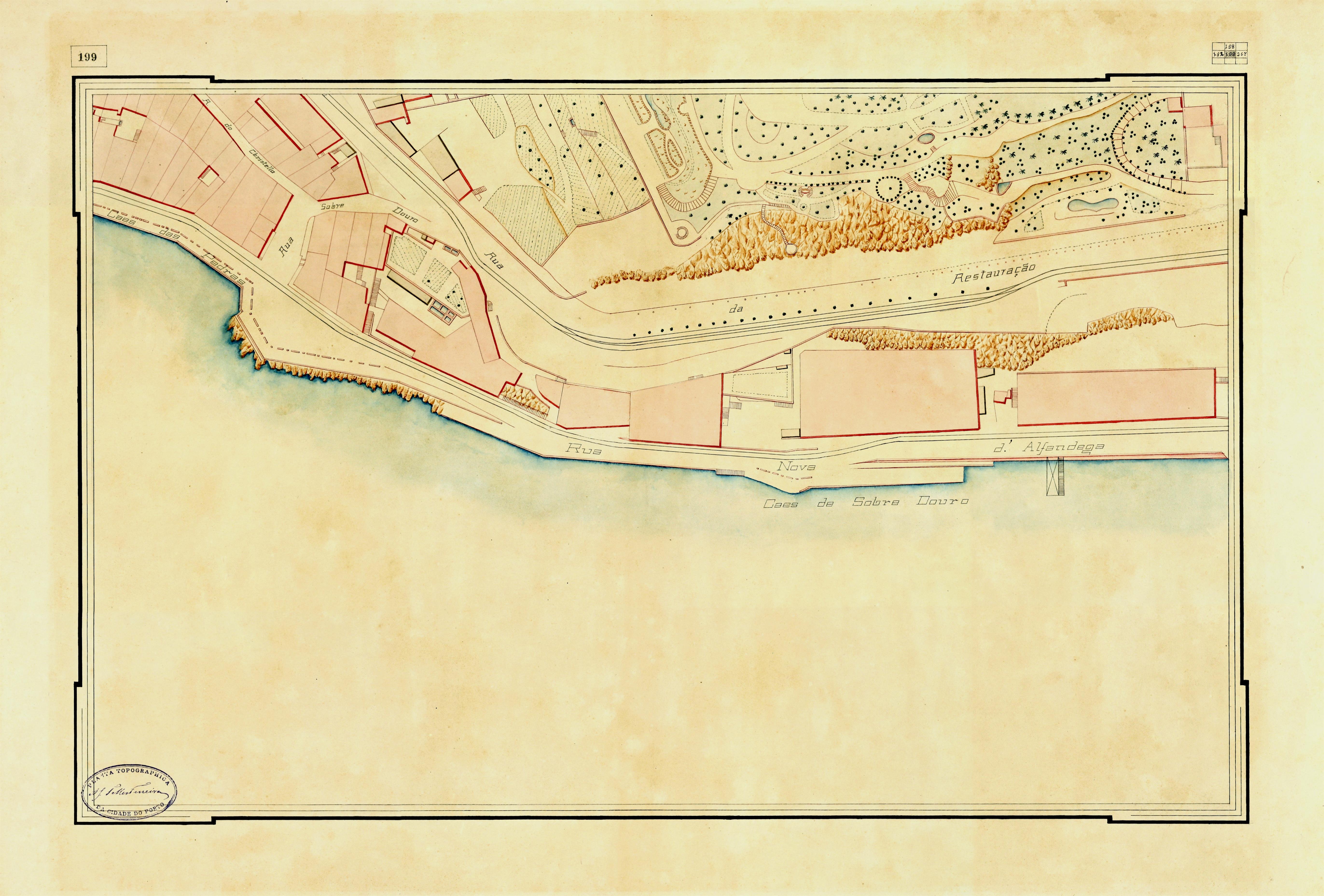 Planta topográfica da cidade do Porto : [quadrícula 199]