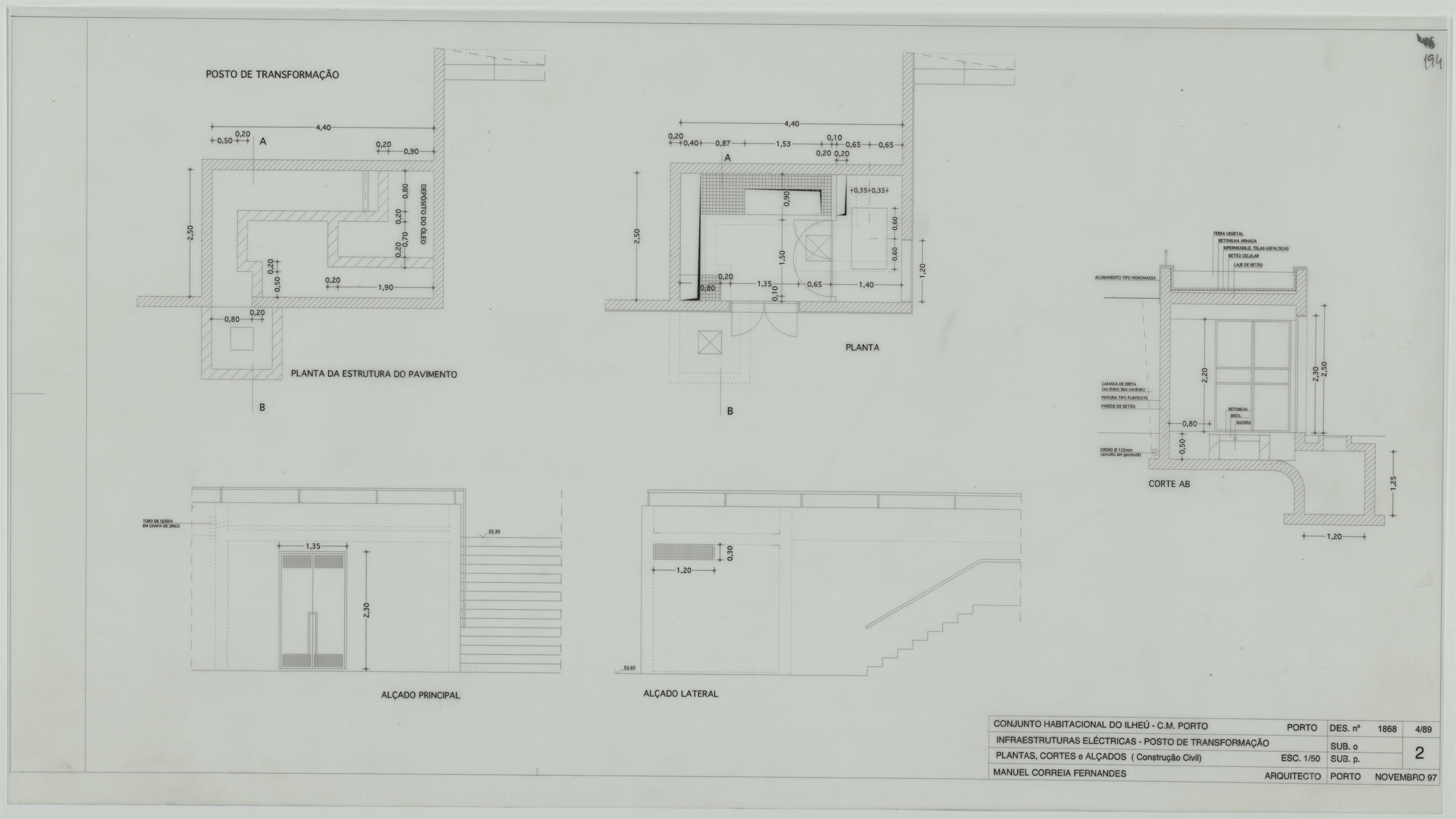 Conjunto habitacional do Ilhéu : posto de transformação