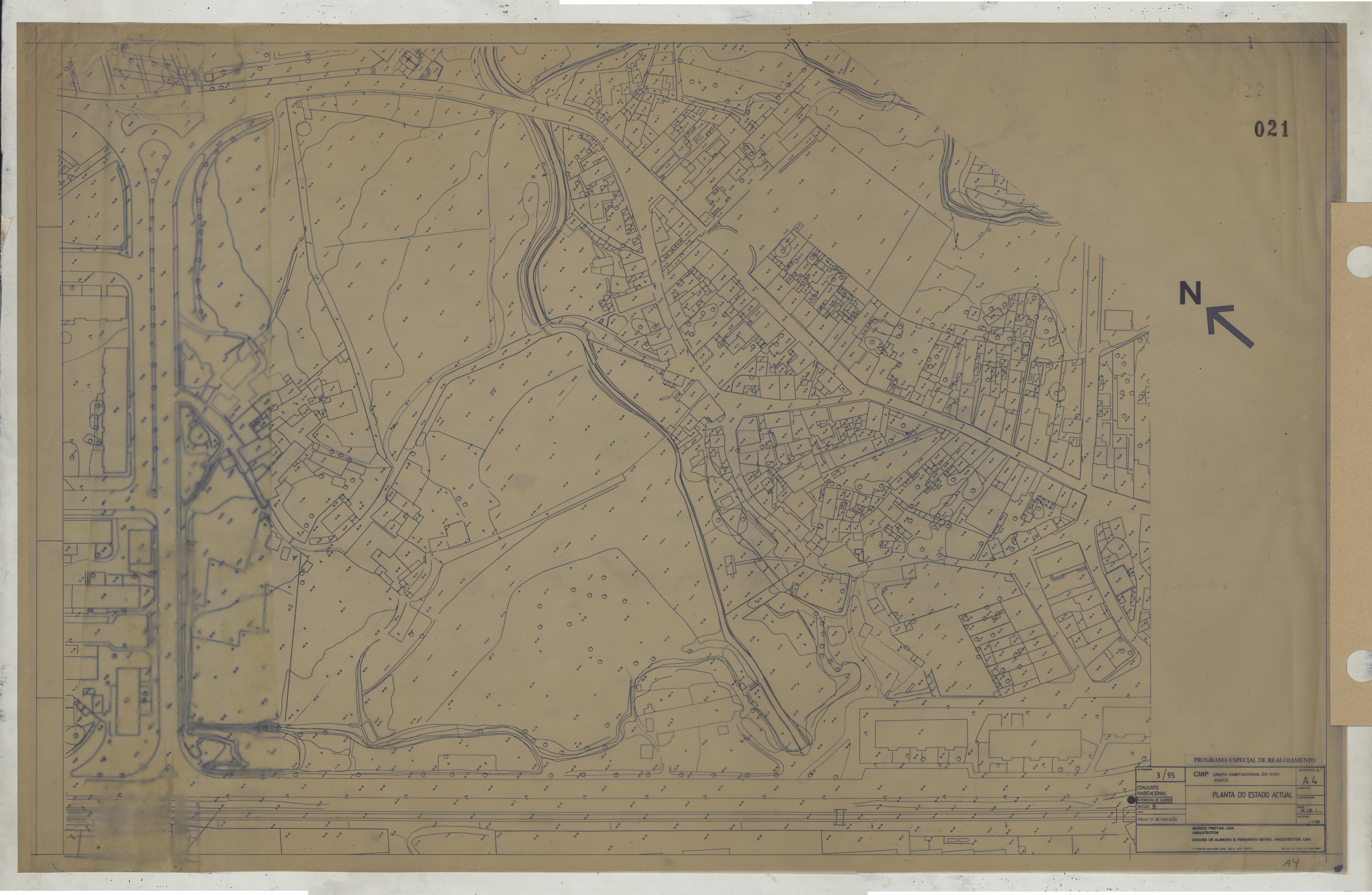 Grupo habitacional do Viso : Rua Ferreira de Castro : topográficas