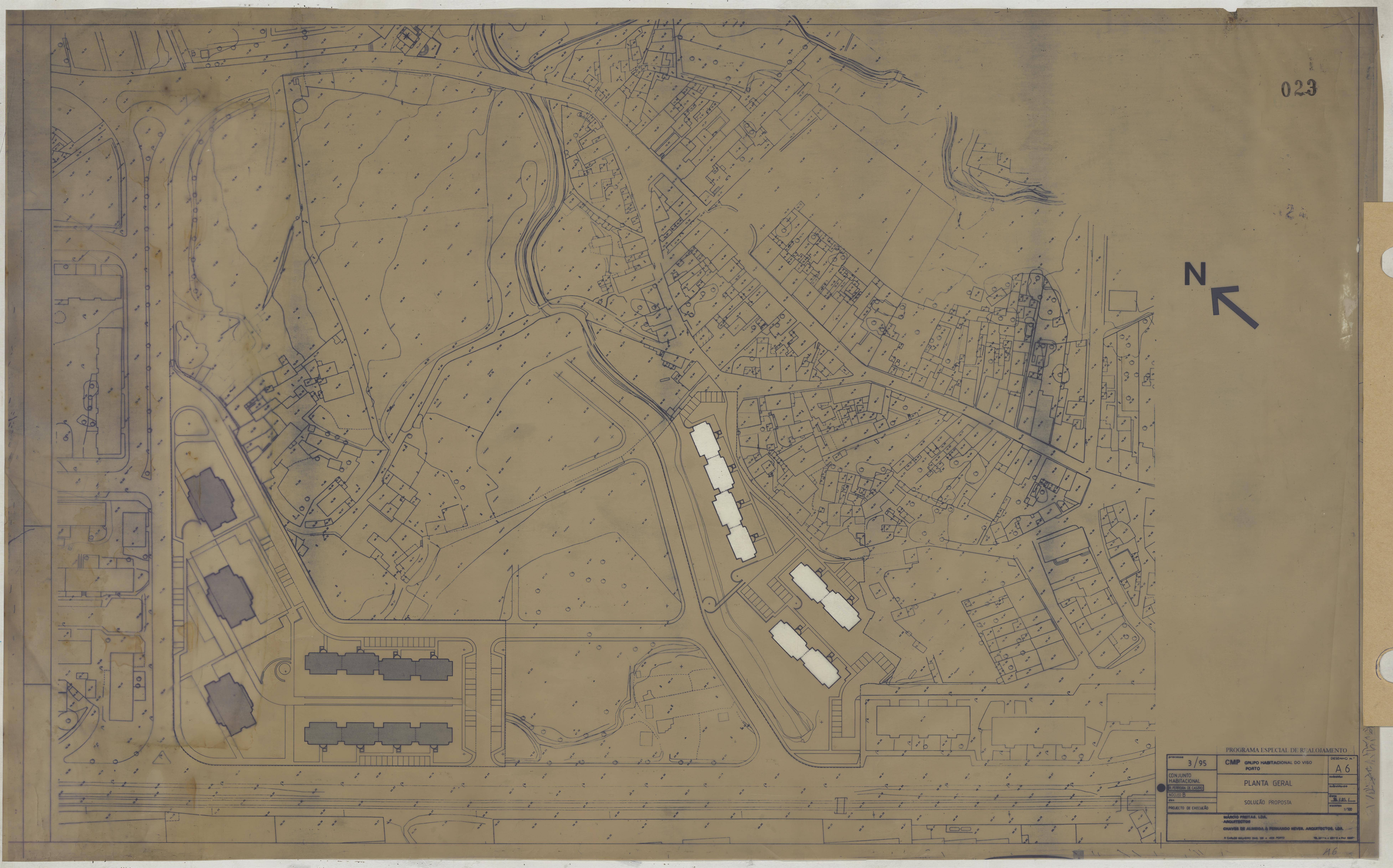 Grupo habitacional do Viso : Rua Ferreira de Castro : topográficas