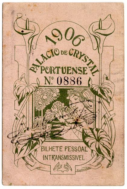 Palácio de Cristal Portuense : bilhete pessoal intransmissível