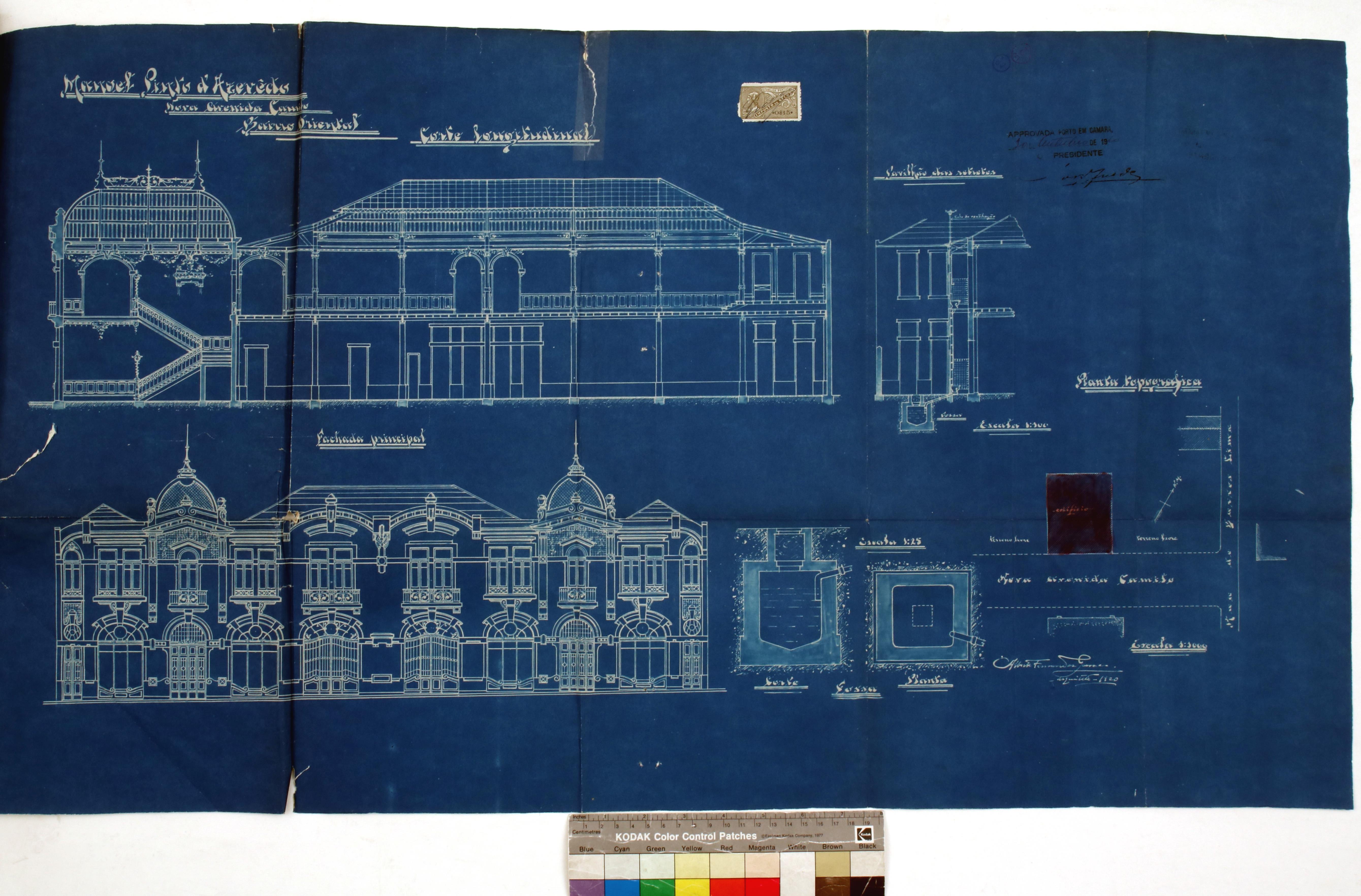 Projeto de arquitetura : alçado e corte