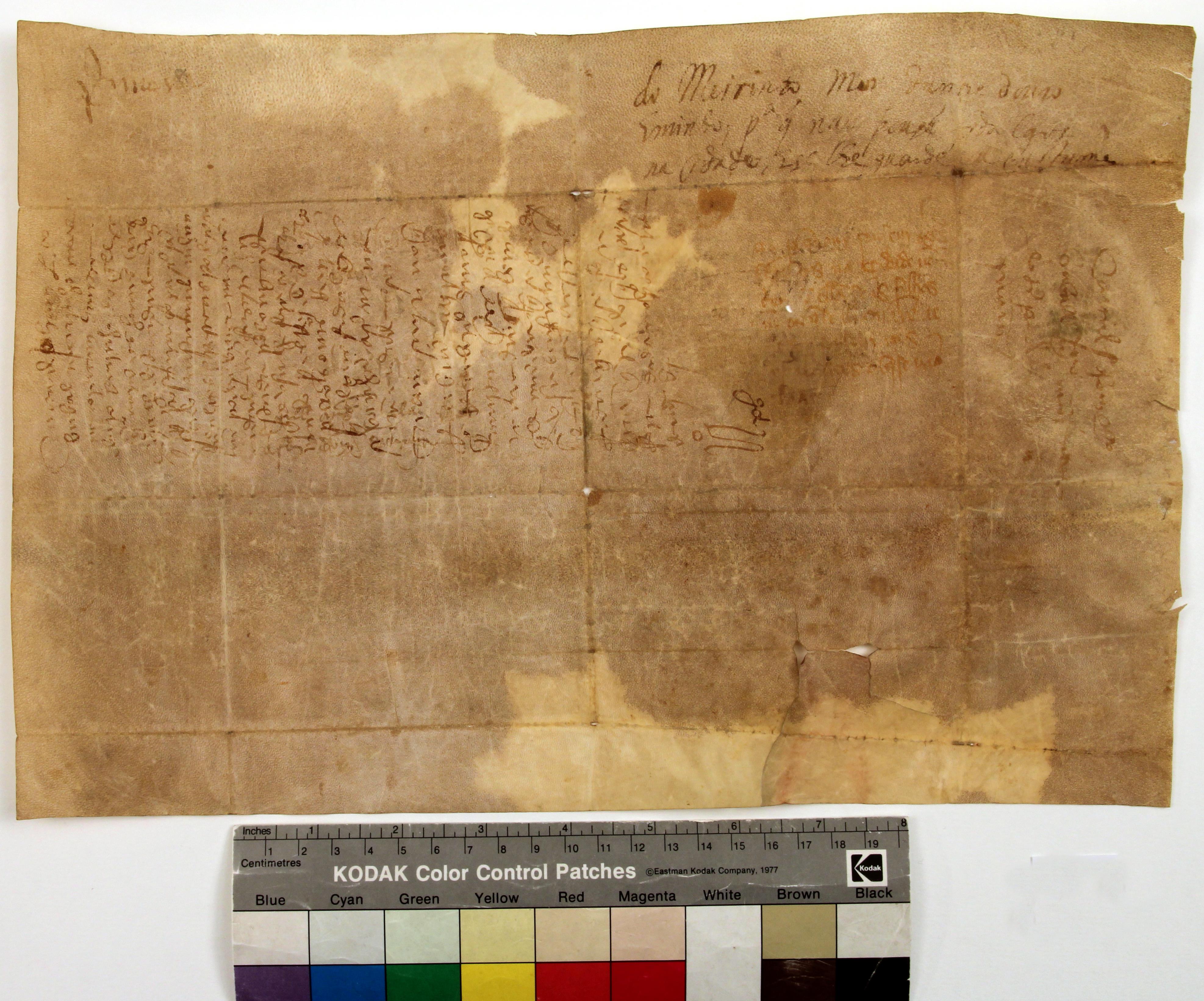 [Carta de João Lourenço Bual, meirinho-mor Entre Douro e Minho, aos representantes do concelho, mandando que se cumpra o privilégio da cidade que impossibilitava a residência de fidalgos e limitava a sua estadia no Porto]