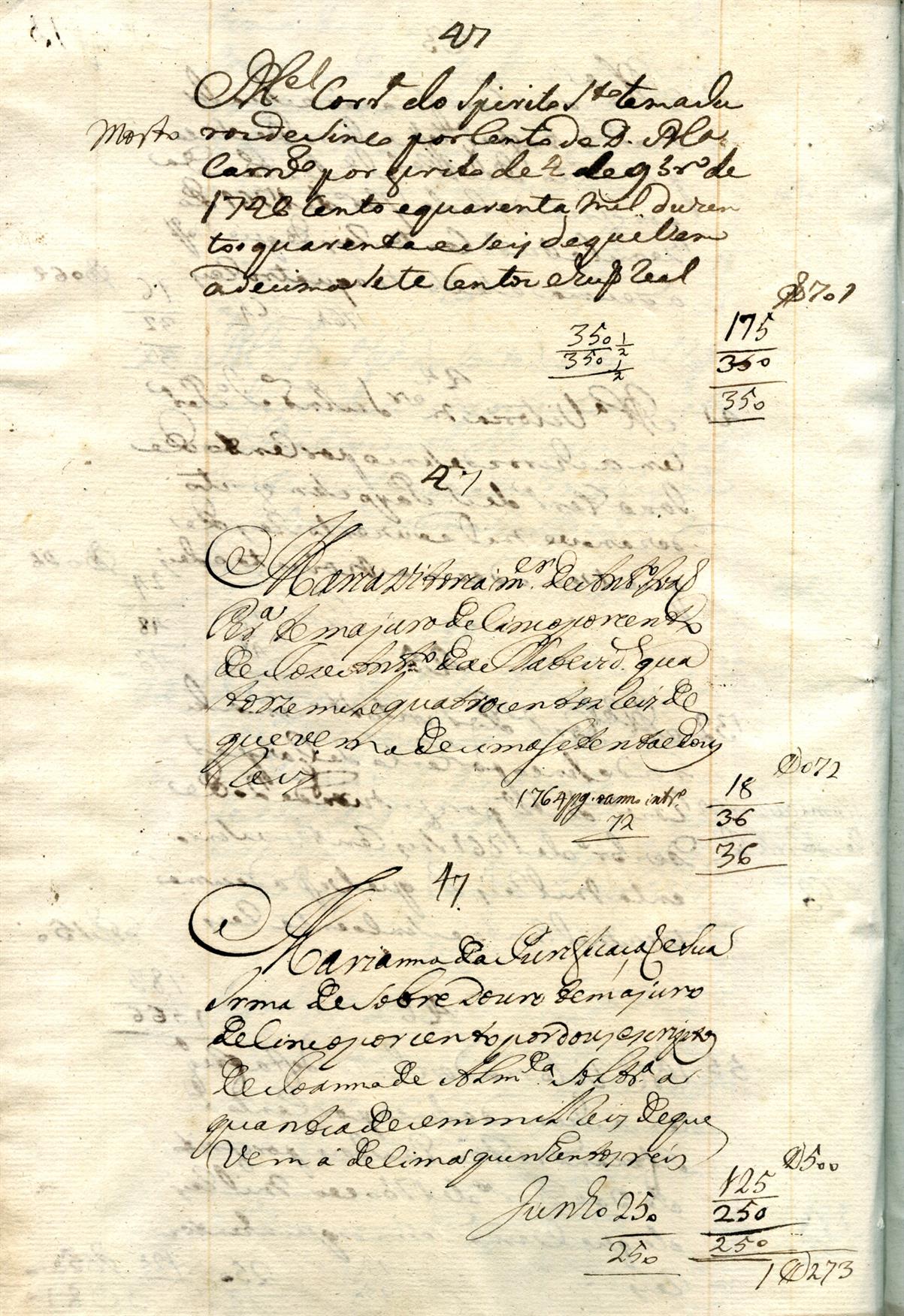 Lançamento da décima do dinheiro a juros da Freguesia de Massarelos : [1762-1764]