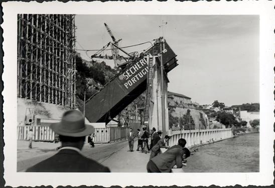 Pontes do Porto e Lisboa : construção da ponte da Arrábida