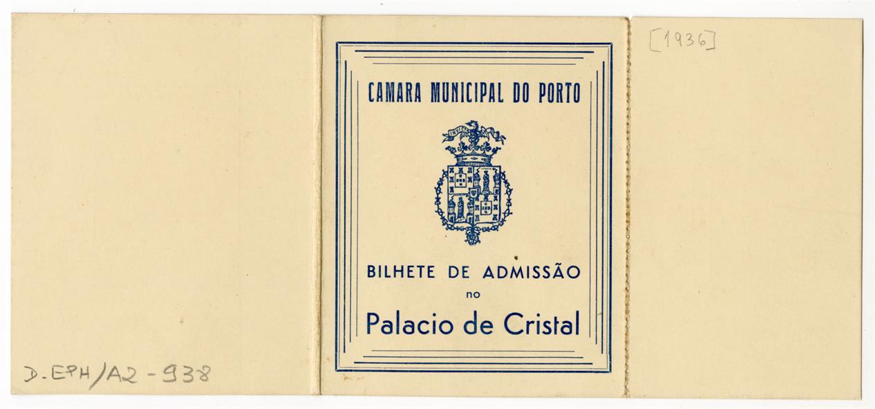 Bilhete de admissão no Palácio de Cristal