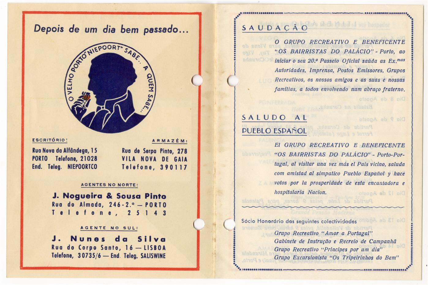 Grupo Recreativo e Beneficente Os Bairristas do Palácio : 20.º passeio anual