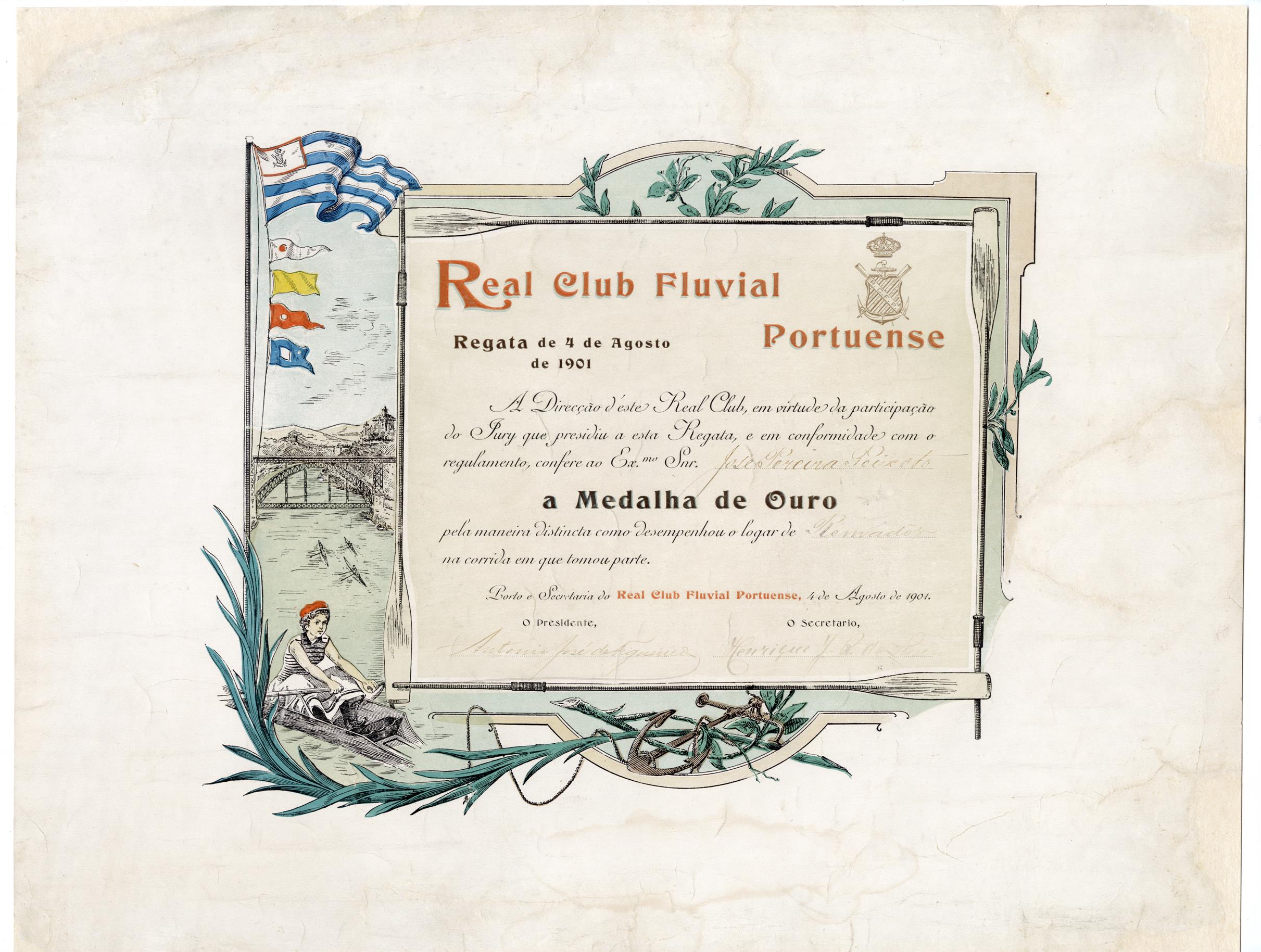 Real Clube Fluvial Portuense : regata de 4 de agosto de 1901