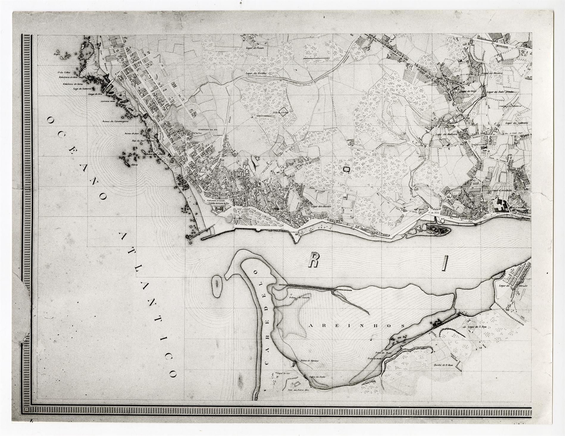 Carta topográfica da cidade do Porto de 1892