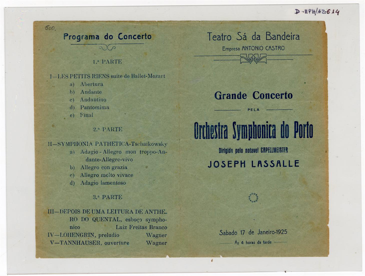 Grande concerto pela Orquestra Sinfónica do Porto