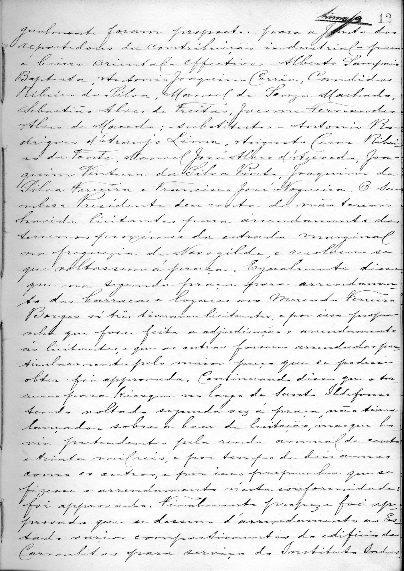 Acta de Vereação: 1899-12-21