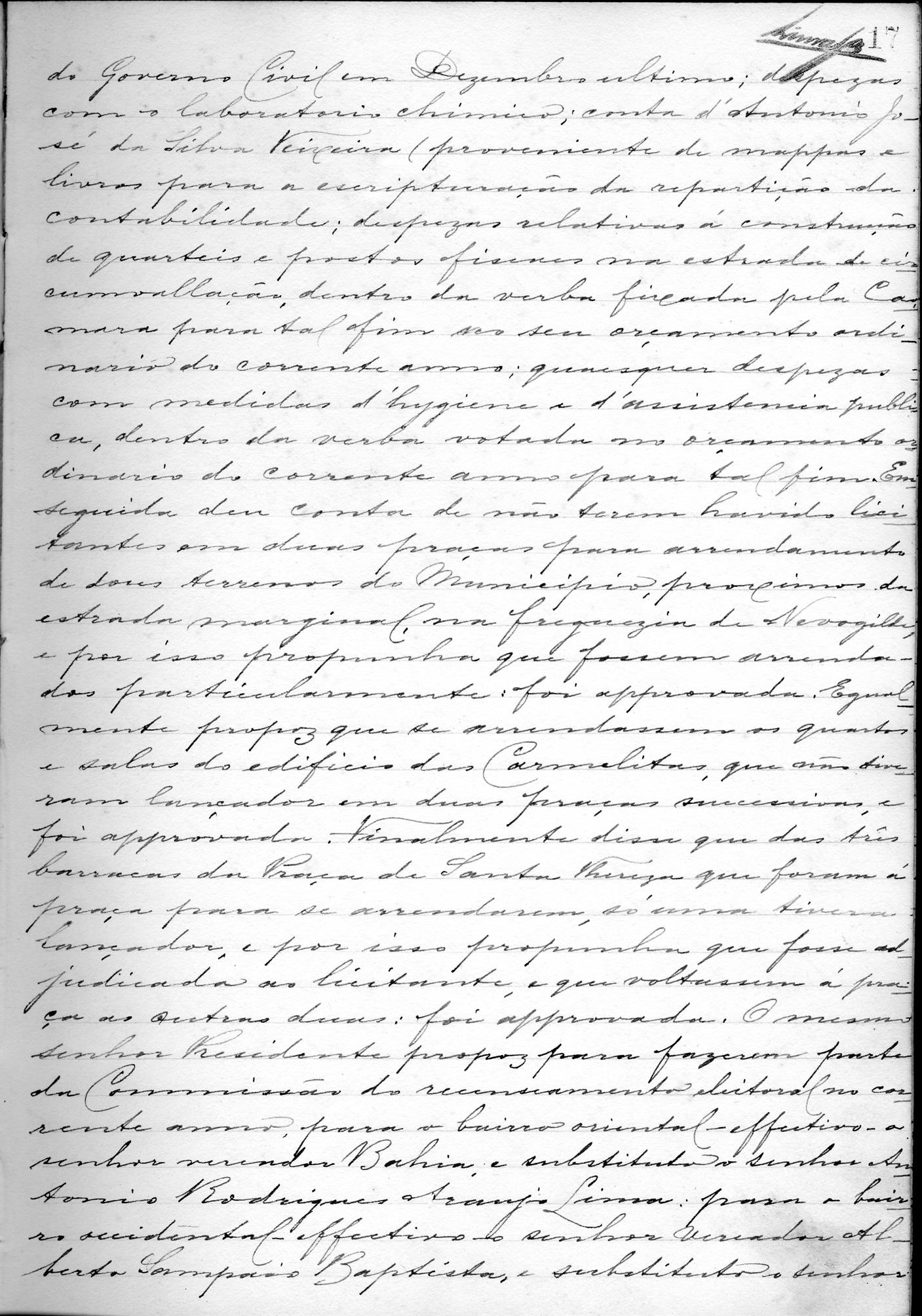 Acta de Vereação: 1900-01-11