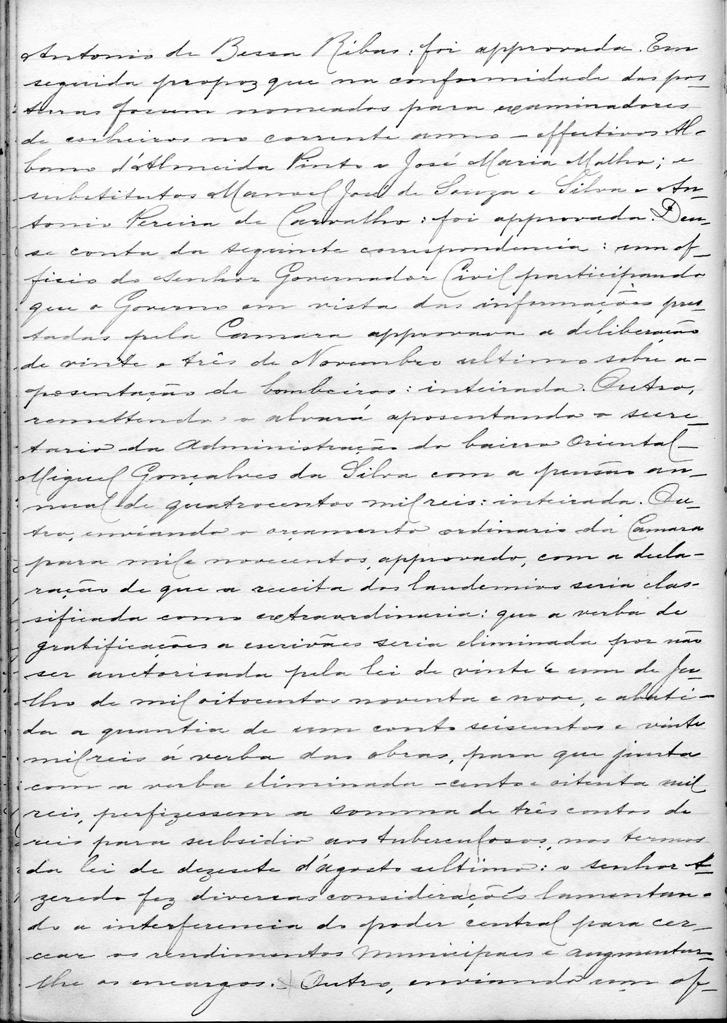 Acta de Vereação: 1900-01-11