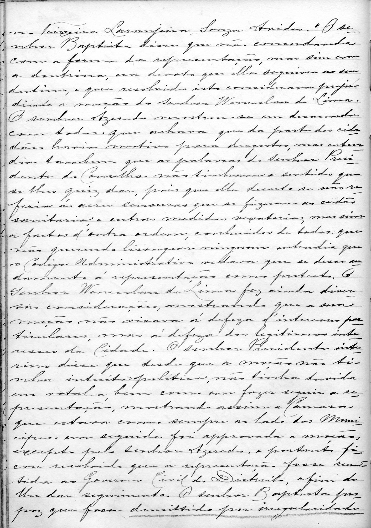 Acta de Vereação: 1900-03-01