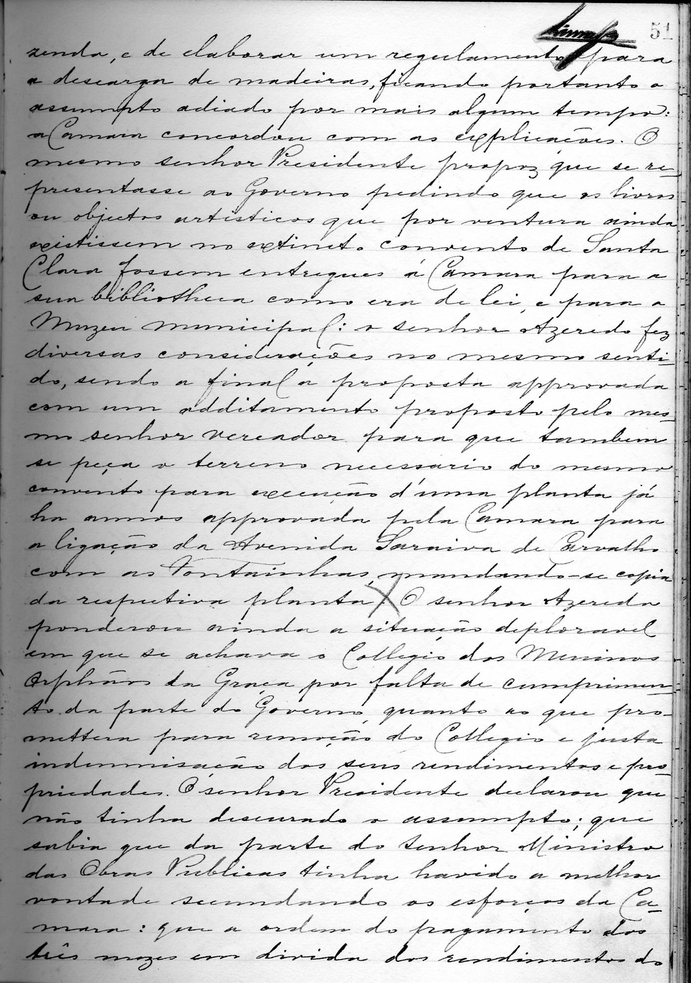 Acta de Vereação: 1900-04-26
