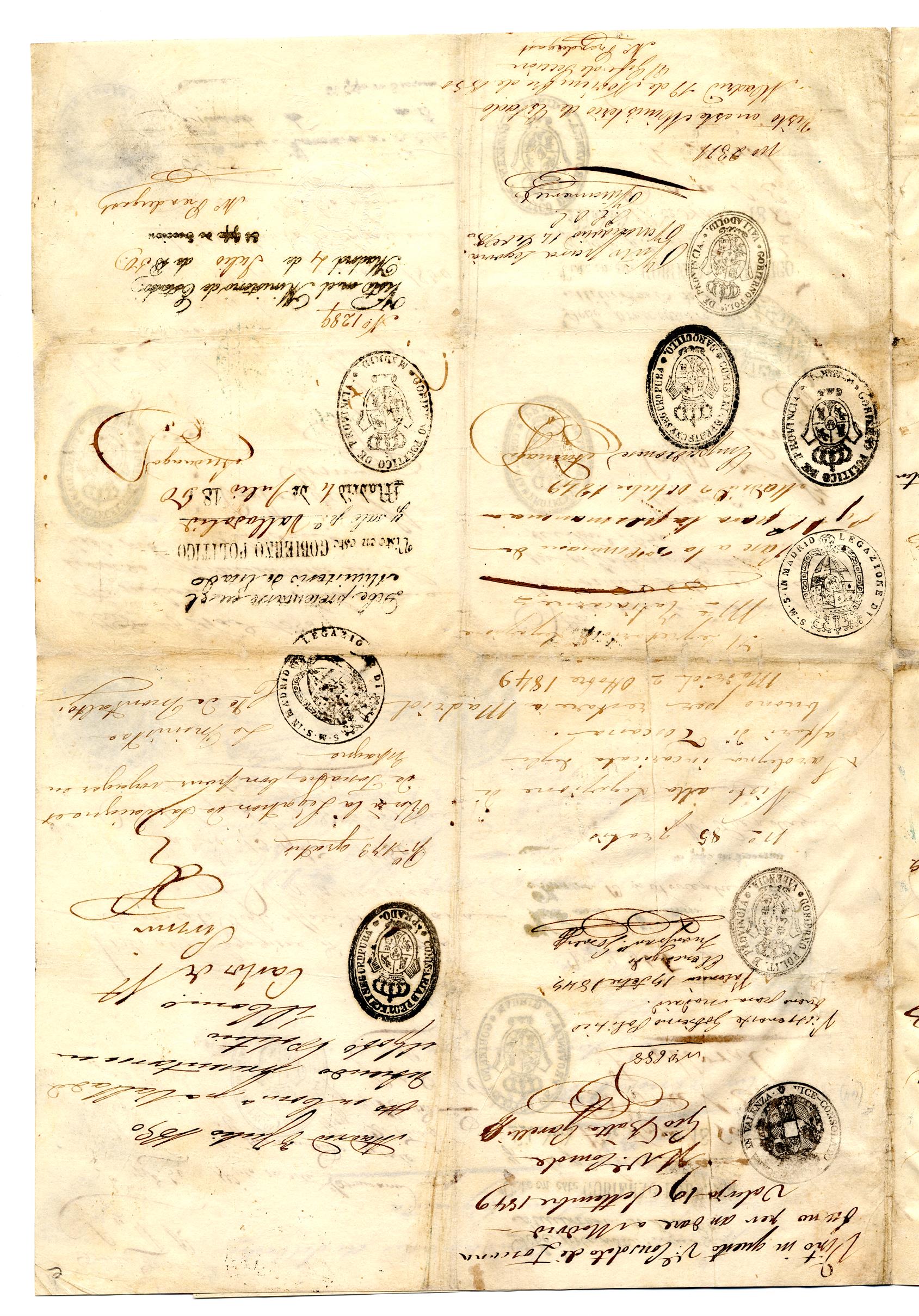 Passaporte de Silvestre Molinari