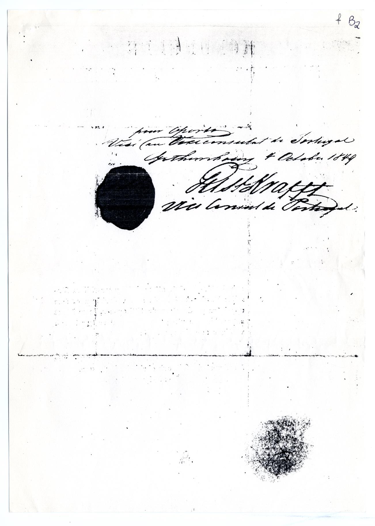 Passaporte de Abraham Lôfvenius
