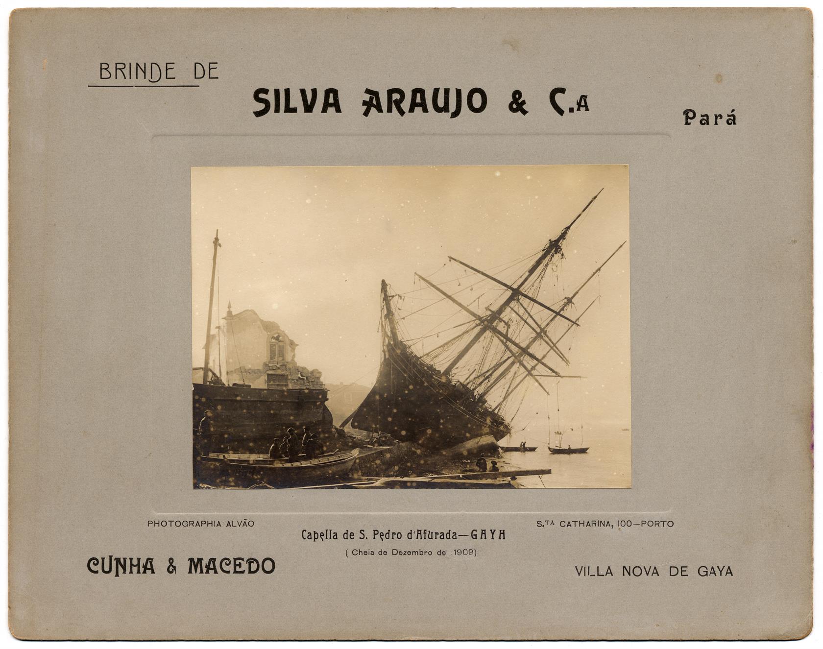 Cheia de Dezembro de 1909 : Capela de S. Pedro d'Afurada : Gaia