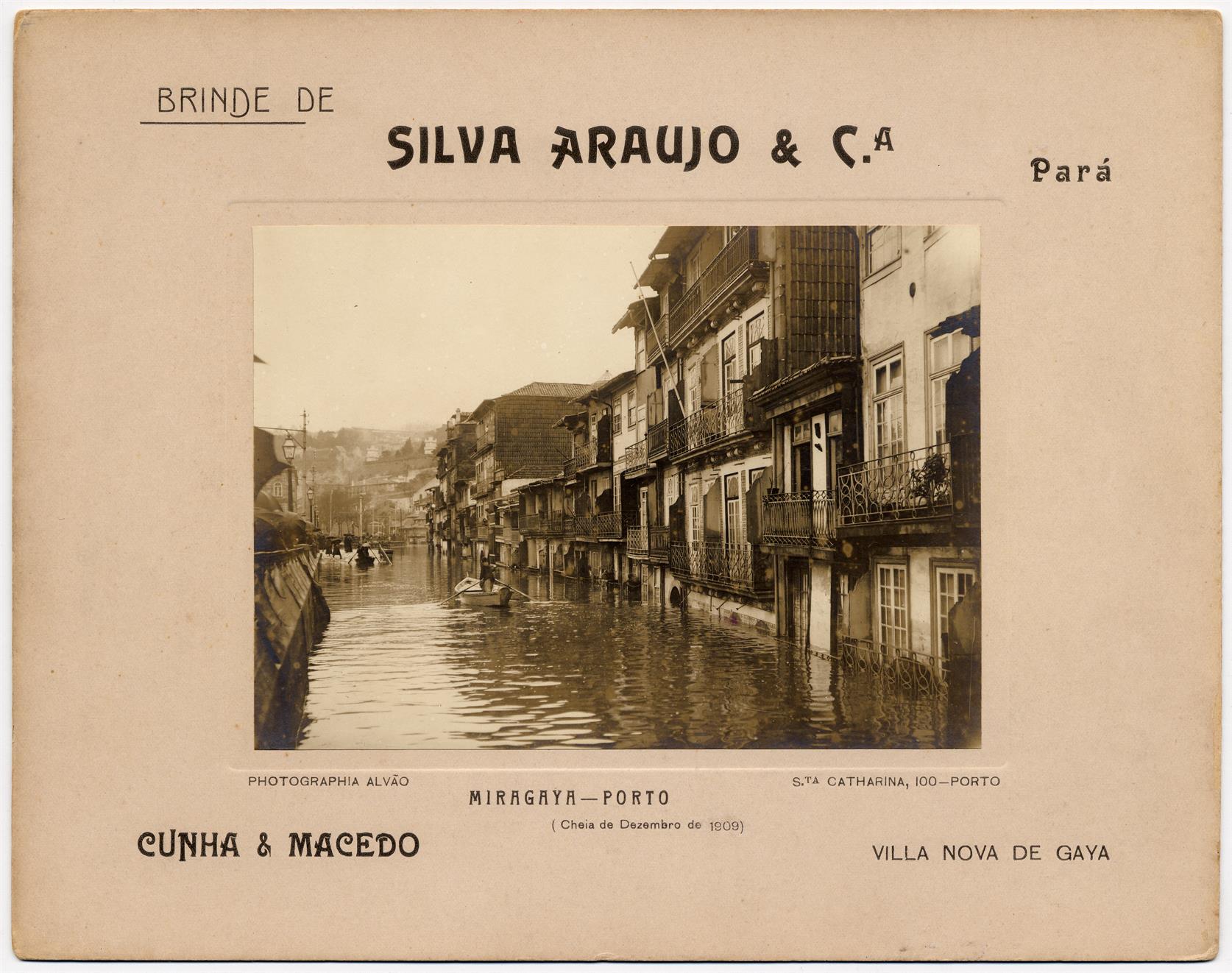 Cheia de Dezembro de 1909 : Miragaia : Porto