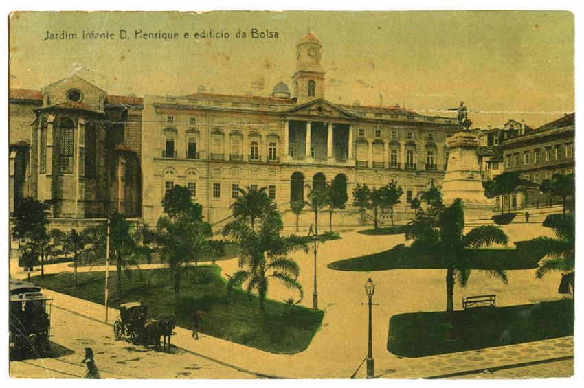 Jardim Infante Dom Henrique e Edifício da Bolsa