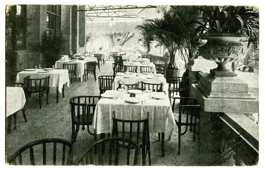 Palácio de Cristal: terraço do restaurante