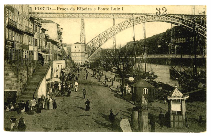 Porto : Praça da Ribeira e Ponte Luís I