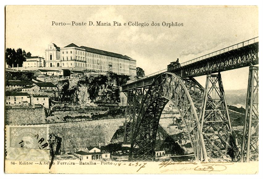 Porto : Ponte Dom Maria Pia e colégio dos Órfãos
