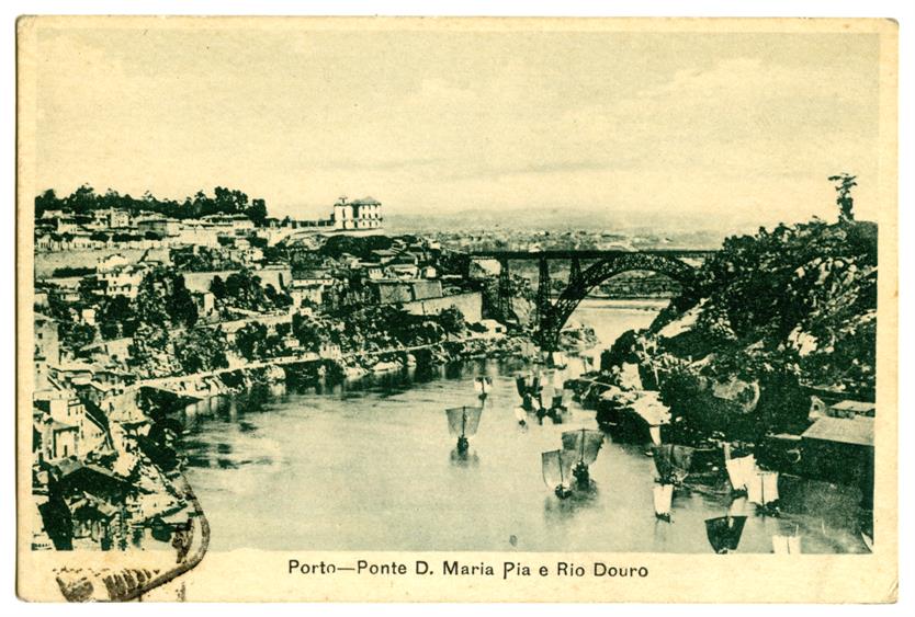 Porto : Ponte Dom Maria Pia e Rio Douro