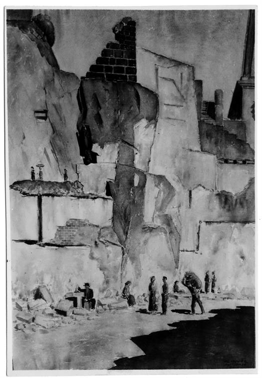 Imagens e costumes do Porto de outras eras : muralha fernandina : pequeno fragmento do torreão próximo do Postigo da Areia