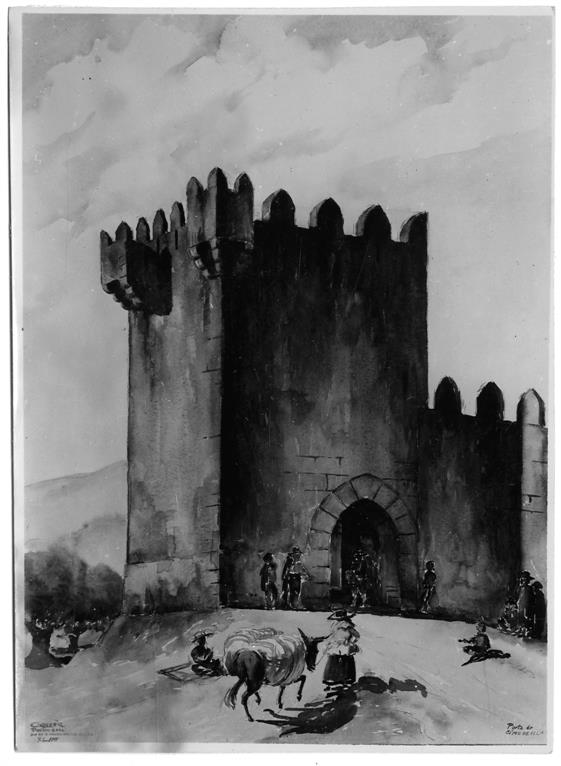 Imagens e costumes do Porto de outras eras : muralha fernandina : Porta da Batalha : Cimo de Vila